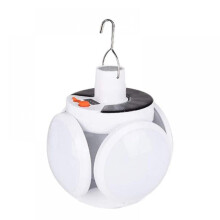 Lanternă solară de camping reîncărcabilă cu LED-uri, portabilă, pentru cort de camping, cu cârlig de agățat, pliabilă, pentru camping în