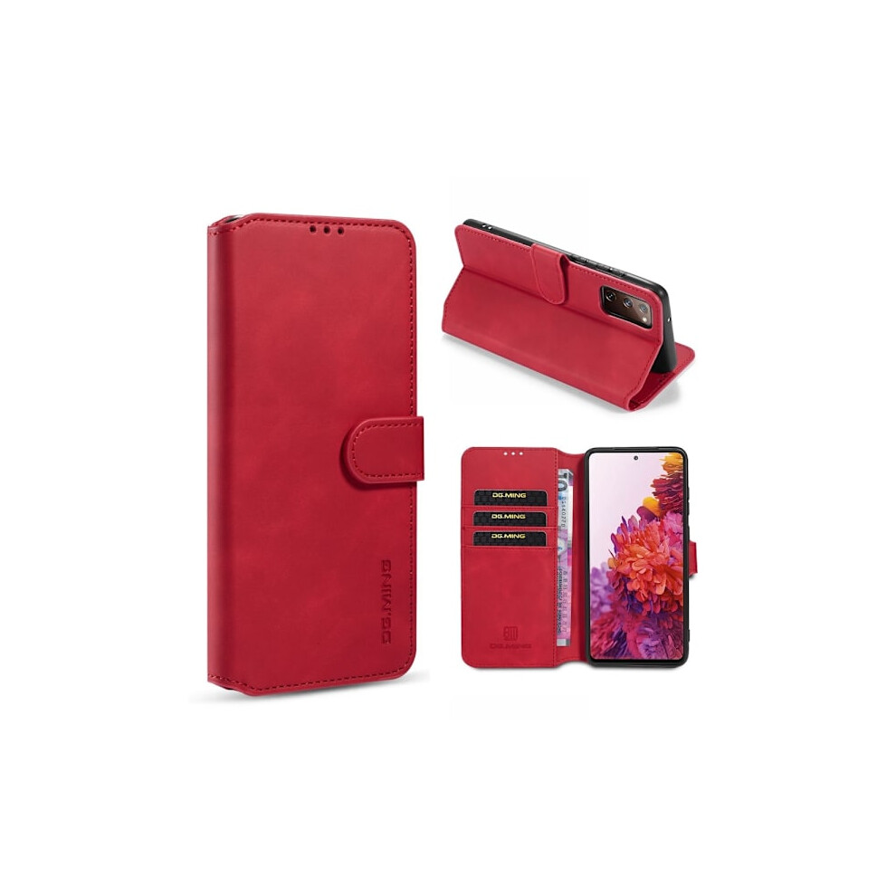 Compatible With Samsung Galaxy S20 Fe - Dg.ming Retro Case - Red 9164030885646