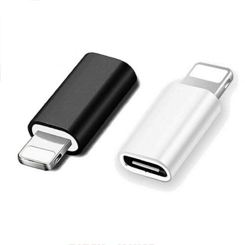 Adapter Micro-USB till Lightning2in1 Laddning + Dataöverföring Vit 2