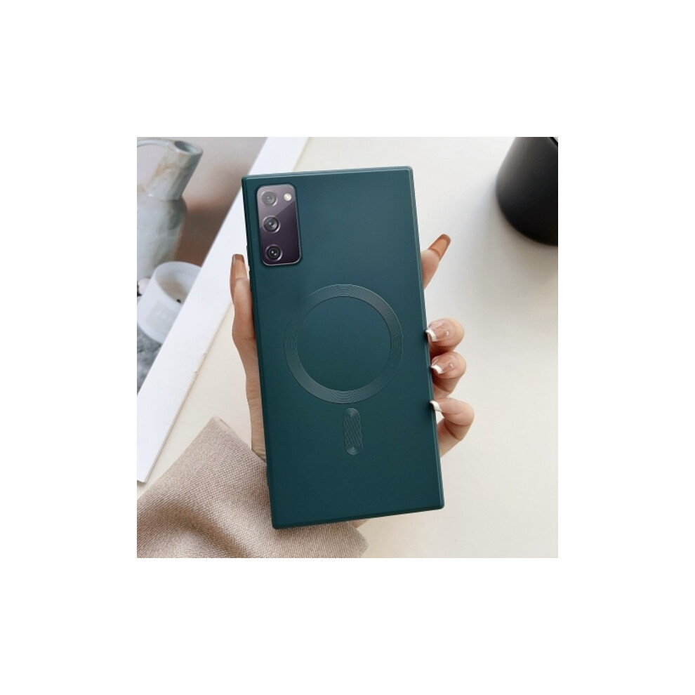 Compatible With Samsung Galaxy S20 Fe Case In Metallic Color With Magsafe, Liquid Tpu Green 9164030885653