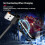 Angled 90 degree charging cable USB a to USB c / compatible with iPhone Light black (Lightining) 2 meters 4