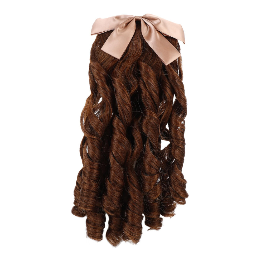 Unisex Retro Curly Clip In Ponytail Extension Long Wig Hairpiece For Wedding Cosplay Parties