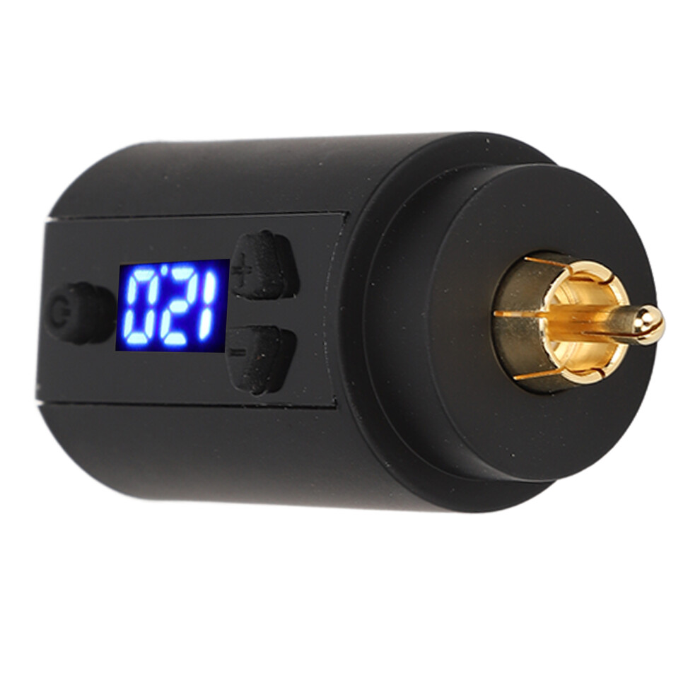 Cordless Tattoo Power Supply 3â12V 1500mAh USB Charging Alloy 33x52mm