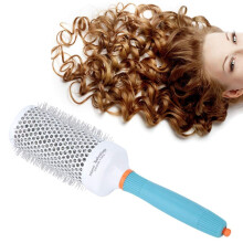 Round Hair Dryer Brush with Heat Resistant Nylon Bristles for Fast Drying and Frizz Reduction