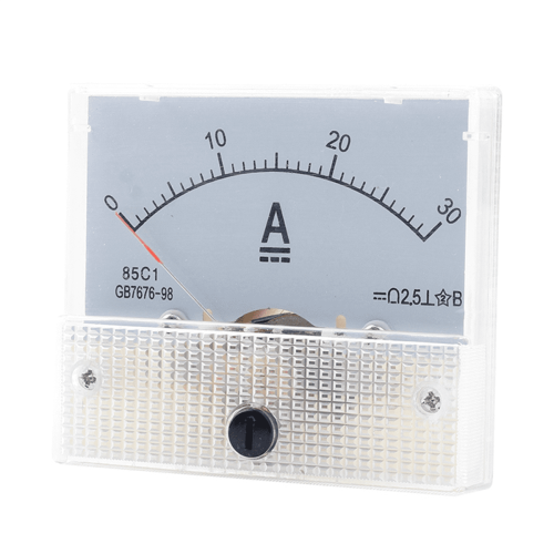 2X 85C1-DC 30A DC Voltmeter Pointer Analog Ammeter Panel Meter 1