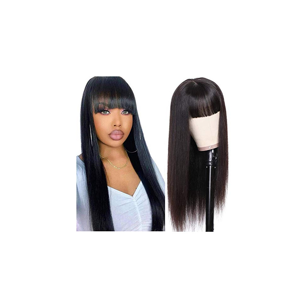 Unisex Lace Front Wigs Human Hair 10A Brazilian Straight 13X4 Frontal Wig With Baby Hair Natural Hairline