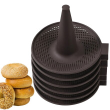 Siliconen bakvormen, donutvormen voor het bakken, donutvormenset, 6-delige gebakvormen voor bagels en donuts