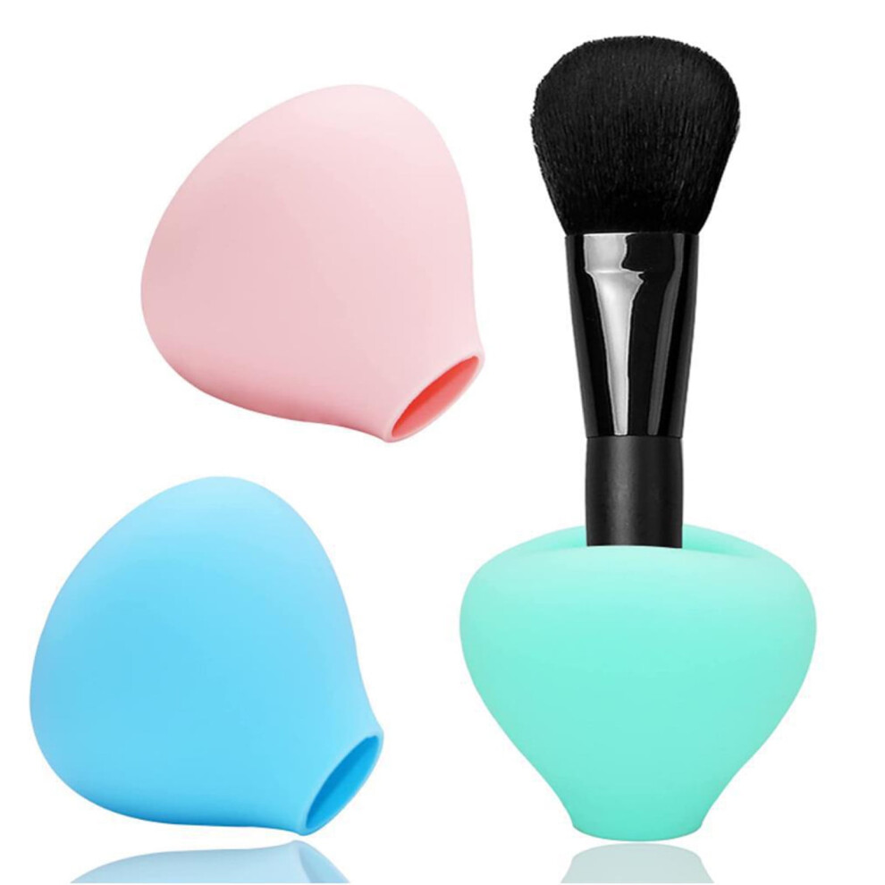 Hesroicy Makeup Brush Protector Universal Dust-proof Reusable Useful Makeup Brush Cleaner for Daily Use
