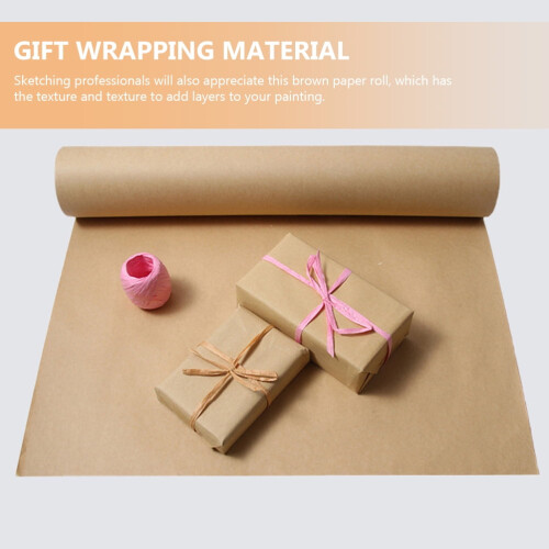 Papier d'emballage kraft brun pour fleurs multicolores 2
