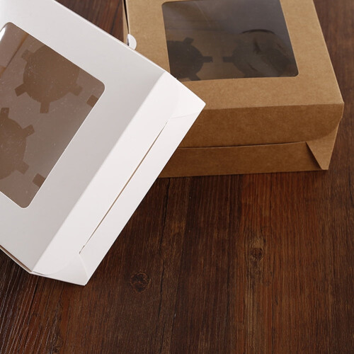 Christmas Clings Throws Windowed Cupcake Boxes Air to Water Fitting Container Interpolation 4 Cavities 1