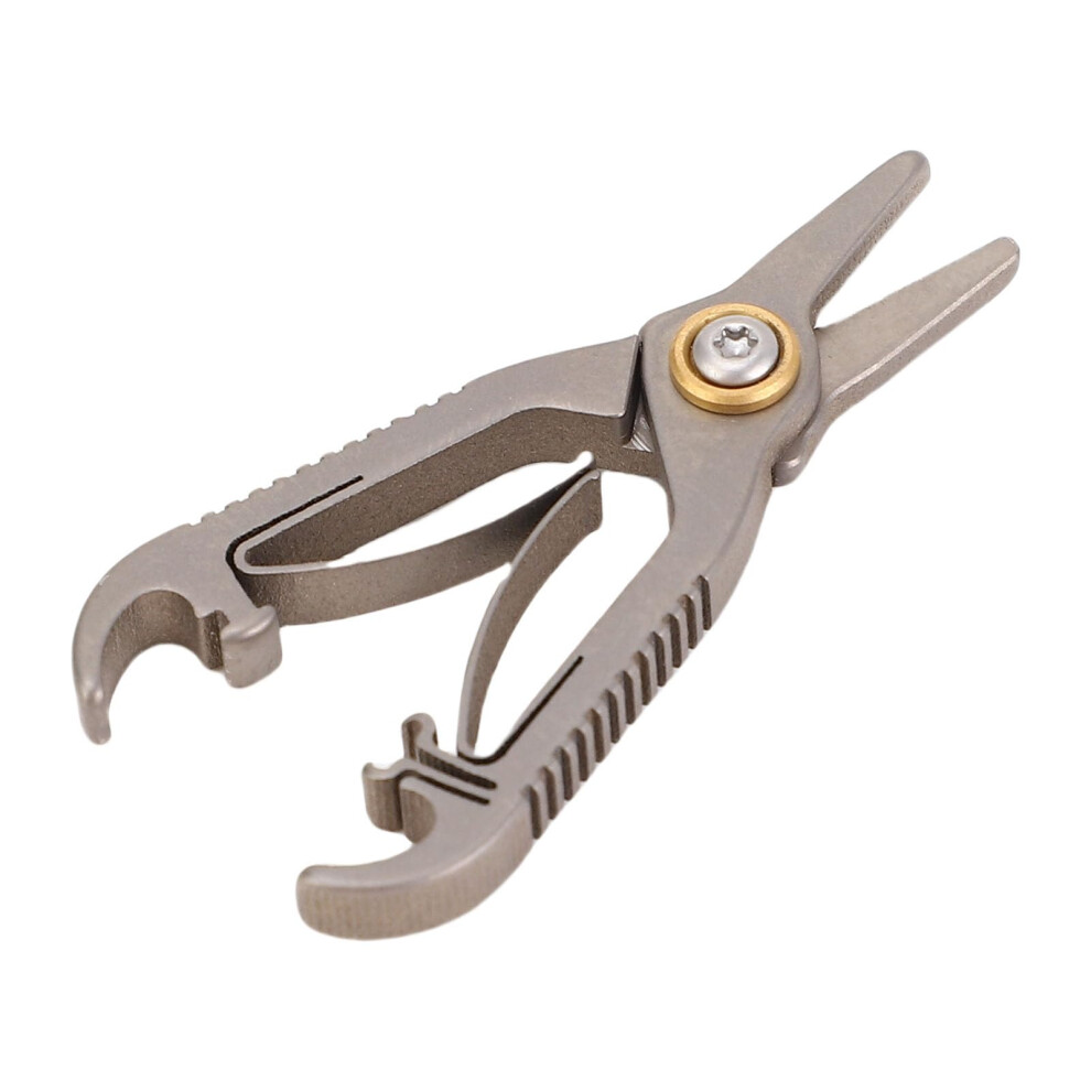 Nose Hair Scissors with Safe Rounded Tip, Titanium Alloy Manual Trimmer for Eyebrow and Beard