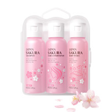 Travel Shampoo and Conditioner Set 3in1 Body Wash 50ml Complete Hair and Skin Care Kit