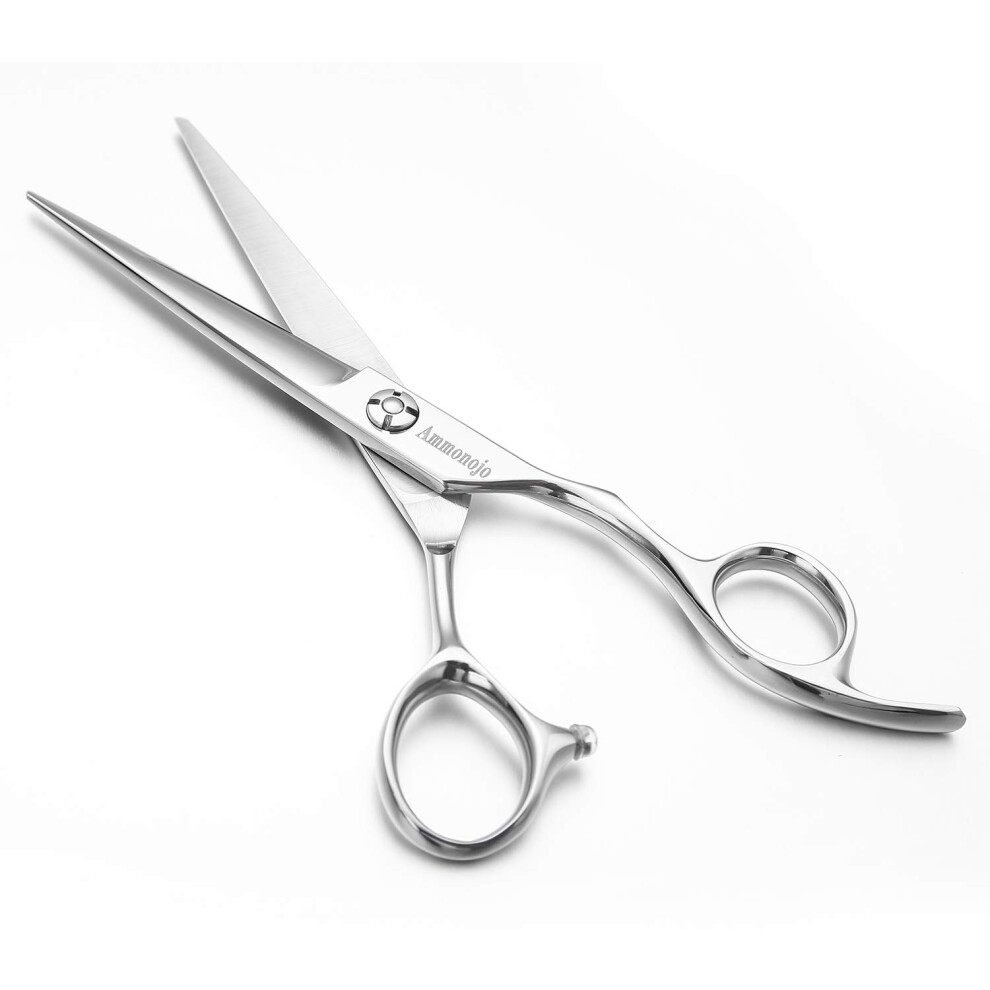 Professional 6.6 Inch Hair Cutting Scissors 440C Steel Sharp Durable Barber Shears with Case