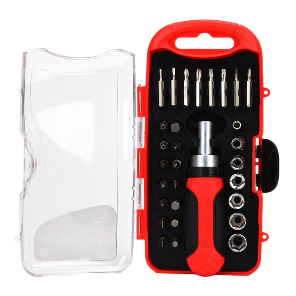 Yonrjhukm 30 Pcs Bit Socket Set With Ratchet Handle For Bits, Reversible 9048212591191