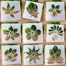 Juego de plantillas de arte floral AURORA TRADE – 9 diseños creativos