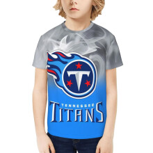 Camiseta de manga corta para jóvenes de los Titans, para niños y niñas, con el logo del equipo de fútbol americano. Regalos para aficionados al