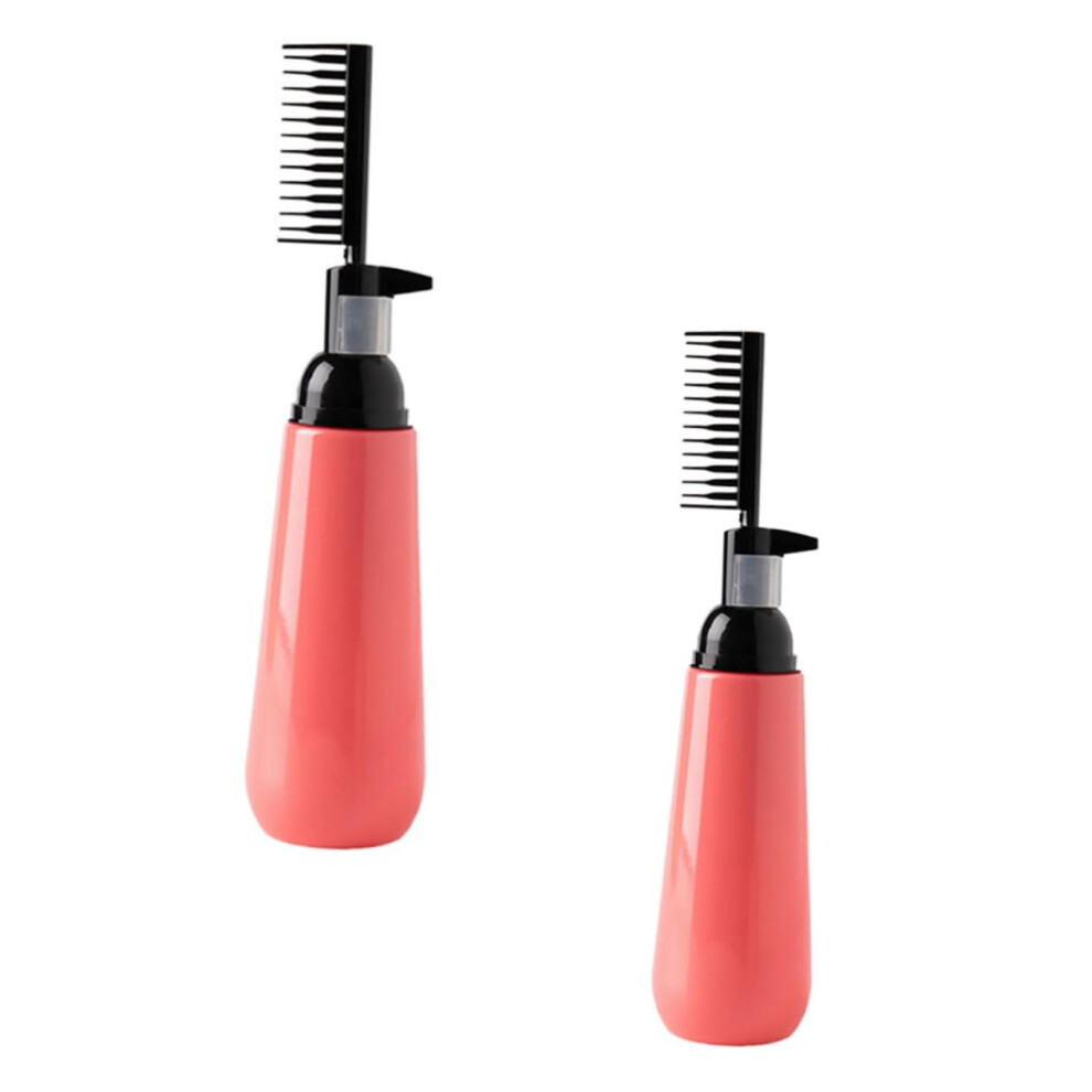 2pcs Hair Dye Applicator Bottle with Comb for Precise Root Touch Up and Controlled Squeeze Flow