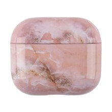 Hoesje compatibel met Apple AirPods Pro2 Roze Marmer