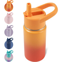 Easygou kinderwaterfles voor schoolgaande jongens en meisjes, lekvrije waterfles voor peuters, vacuümgeïsoleerde roestvrijstalen fles met