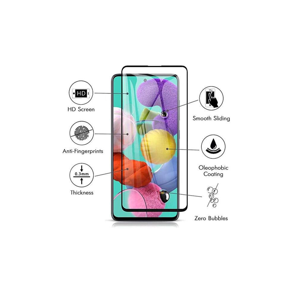 Screen Protector 2.5D Frame 9H 0.3Mm Hd-Clear - Galaxy A71 Transparent 9048212594499