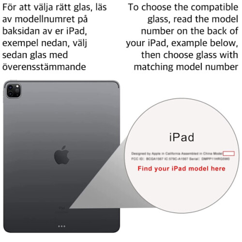 Συμβατό με προστατευτικό οθόνης από σκληρυμένο γυαλί για iPad - Όλα τα μοντέλα Νο. 3 1