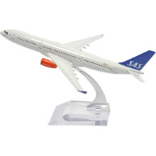 1: 400 Μεταλλικό μοντέλο αεροπλάνου SAS Air Bus A330Scandinavian Airlines 16cm, μοντέλο αεροπλάνου
