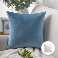 Decoratief sierkussen uit de Phantoscope Soft Silky Velvet serie, 51 x 51 cm, blauw, 1 stuk