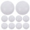 Λευκές χάντρες από πολύτιμο λίθο Jade Bare Stone Cabochons DIY από φυσικό μάρμαρο για 1