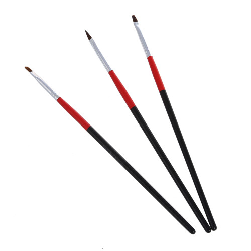 3 X Acrylic UV Gel Nail False Tips Builder Brush Pen 2