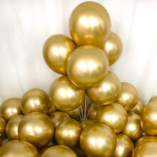 Federra Gold -ilmapallot, 12 tuumaa, 50 kpl lateksi-ilmapalloja, metallisia juhlailmapalloja, syntymäpäivähelium-ilmapalloja