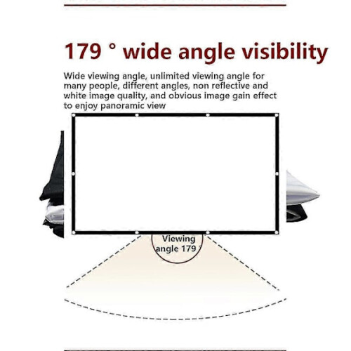 Πτυσσόμενη οθόνη προβολής Theater HD Projector Screen Game72 ιντσών τύπου 1 2