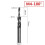 Σπειροειδές τρυπάνι βημάτων M4*180Degree HSS Counterbore για να κάνει λοξοτομή διάτρυσης 1