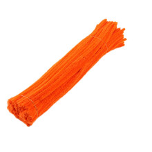 100Pc Chenille Stem Solid Color Pipe Cleaners Set for Diy Arts Crafts Decoration