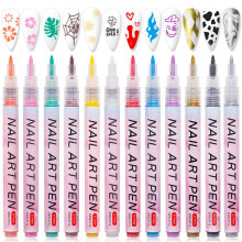 Nail Art Graffiti Pen UV Gel Polish Waterproof Drawing Painting Liner Brush DIY
