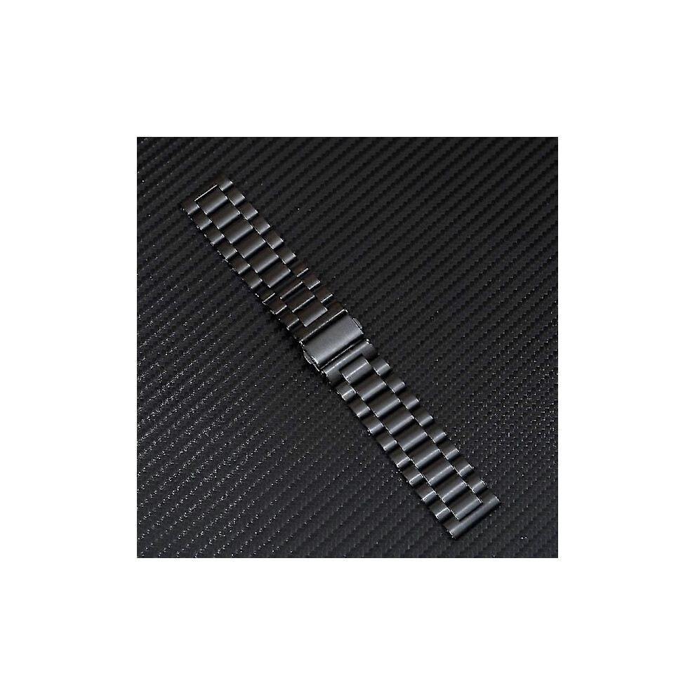 Fit For Stainless Steel Watch Band Bracelet Women Men Solid Metal Watch Band 16Mm 18Mm 20Mm 22Mm 24Mm Bracelet Watch Band 22Mm Black 9048212006961