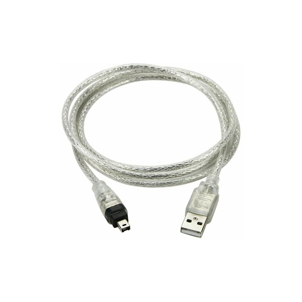 Usb Male To Firewire Ieee 1394 4-Pin Male Ilink Adapter Cable For Compatible With Sony Dcr-Trv75e Dv 9048212007685