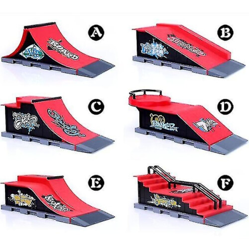 Μίνι skatepark για skateboard με δάχτυλα, συνδυαστικό παιχνίδι skatepark, παιχνίδι ράμπας, 1