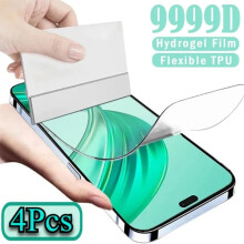 4 sztuki pełnopowłokowej folii hydrożelowej do Honor X8c, X7c, X6b, X9c, GT400/300/200Lite, Play8T – miękka, wodoodporna folia ochronna HD