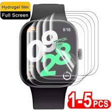 1-5 ks hydrogelové fólie kompatibilní s Xiaomi Redmi Watch4HD, průhledná TPU ochranná fólie kompatibilní s Redmi Watch3Lite/Active