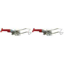 2pcs Solid Toggle Latch Clamp Metal Adjustable Door Cabinet Box Case Toggle Latch Professional Heavy Duty Hand Tool
