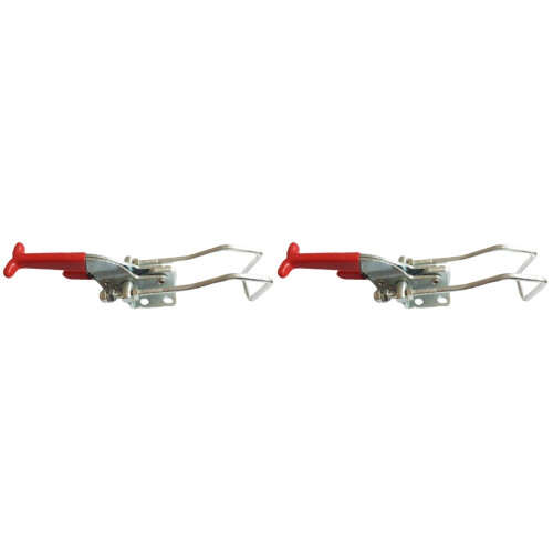 2pcs Solid Toggle Latch Clamp Metal Adjustable Door Cabinet Box Case Toggle Latch Professional Heavy Duty Hand Tool