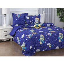 Juego de edredón de 6 piezas tamaño individual para niños, estampado para niño y niña, incluye fundas de almohada, sábana, sábana bajera,