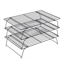 Cake Racks Baking Tools The Shelf 3Tier Stackable Tray Kitchenware Non Stick Cookie Holder Folding Space Saving 3 Layers