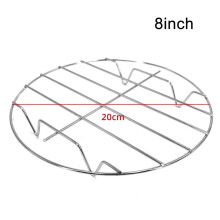 8 Inch Air Fryer Rack, Stainless Steel Multi-Purpose Round Wire Rack with Stand, Compatible with Air Fryer, Pressure Cooker, Canning