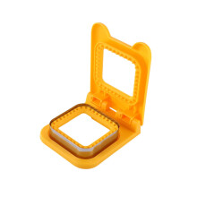 XIUH Køkkenartikler, Køkkenredskaber, Uskorpelige Sandwich Maker Udstikkere til Børnefrokost Mini Cookie Udstikker og Forsegler (Gul)