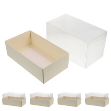 Scatola per confezionare rotoli di torta, 5 pezzi, supporto per pane, contenitore per cupcake, sandwich, per feste di compleanno da asporto