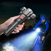 Lanterna LED recarregável com 3 modos, à prova d'água IPX5, compatível com ZKCCNUK, lanterna portátil potente para camping, trilhas e