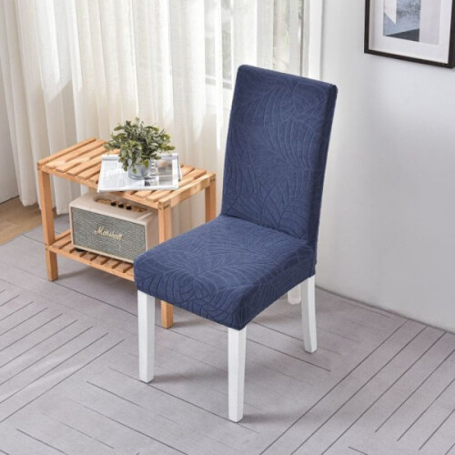 Capa impermeável em jacquard azul marinho