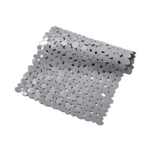 Mouliraty antislip badmat van 15x28 inch met zuignappen, afvoergaten en massagenoppen, ftalaatvrij rubber - geschikt voor standaard badkuipen