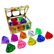BFSAUHA 10pcs Diamond Set With Box Diving Gem Pool Toy Underwater Swimming Toy For Kids